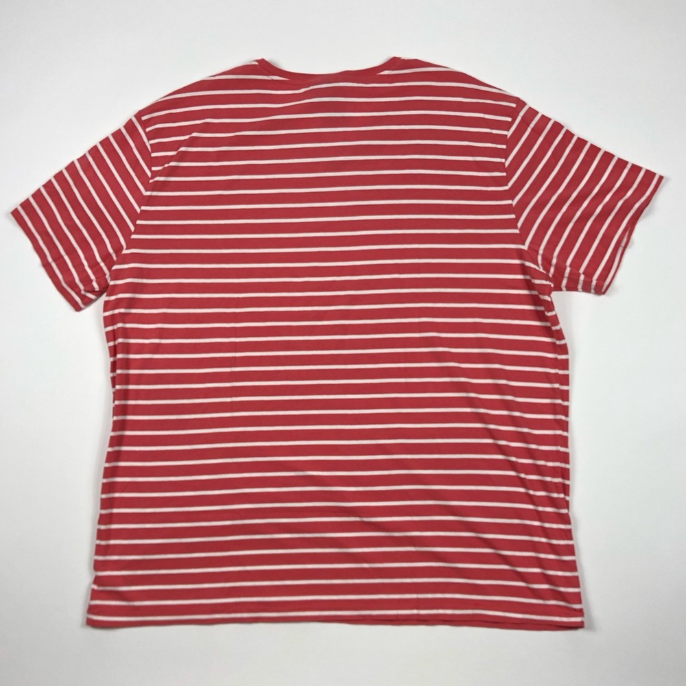 Polo Ralph Lauren V-Neck Striped Red T-Shirt 2XLT - Picture 3 of 8